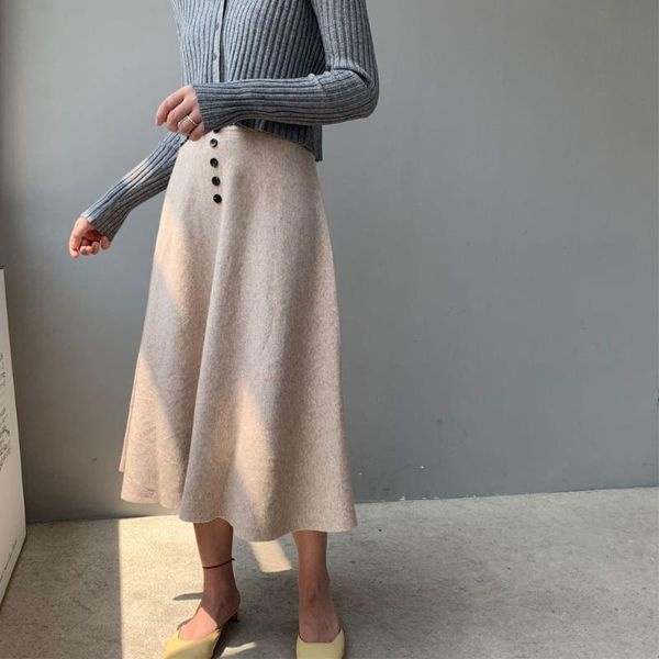 skirts 2021 high waist button decorated knitted winter a-line long women fashion autumn skirt faldas jupe femme saia, Black
skirts 2021 high waist button decorated knitted winter a-line long women fashion autumn skirt faldas jupe femme saia, Black