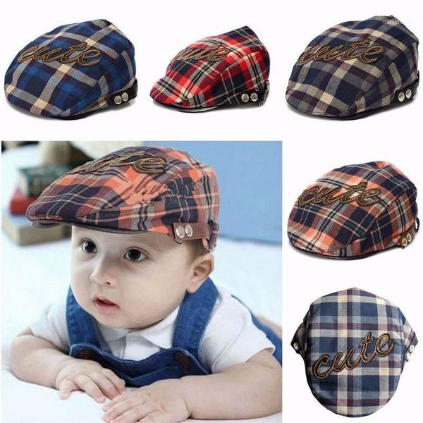 berets 4colors children beret hats baby cotton letter plaid style peaked cap flat capfor 2-5 years old girls boys, Blue;gray
berets 4colors children beret hats baby cotton letter plaid style peaked cap flat capfor 2-5 years old girls boys, Blue;gray