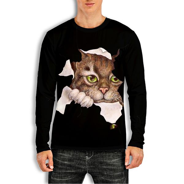 men's casual 3d printing t-shirt visual impact party streetwear round neck long sleeve graphic optical illusion plus size printing dail, White;black
men's casual 3d printing t-shirt visual impact party streetwear round neck long sleeve graphic optical illusion plus size printing dail, White;black