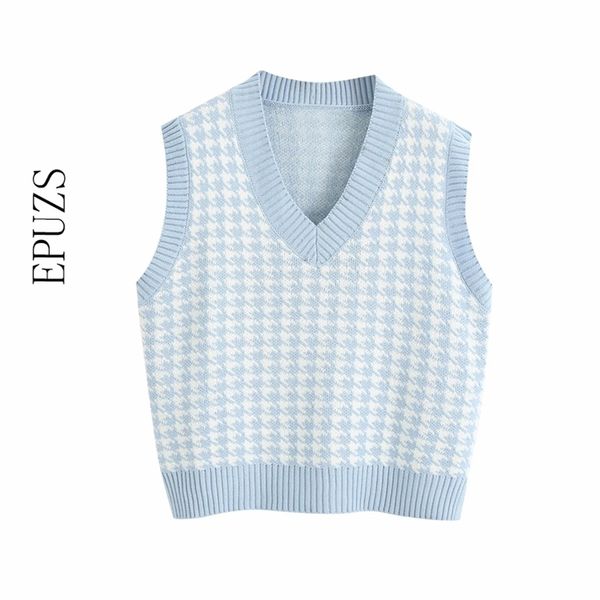fashion sleeveless vest sweater women pullover casual v neck knitted sweater winter cute korean sweater 210918, White;black
fashion sleeveless vest sweater women pullover casual v neck knitted sweater winter cute korean sweater 210918, White;black