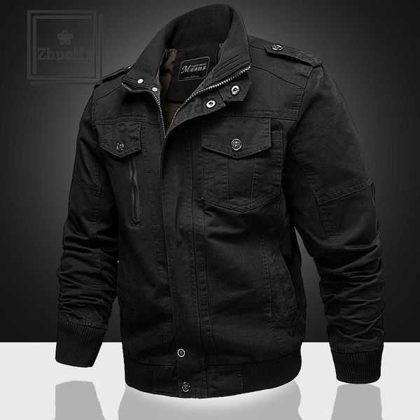 men's jackets zhuolin spring mens tooling jacket military uniform outdoor cotton casual european and american large size male, Black;brown
men's jackets zhuolin spring mens tooling jacket military uniform outdoor cotton casual european and american large size male, Black;brown