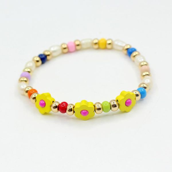 charm bracelets natural pearl fashion women's bracelet flower five-pointed star alloy bead handmade chain enamel colorful, Golden;silver
charm bracelets natural pearl fashion women's bracelet flower five-pointed star alloy bead handmade chain enamel colorful, Golden;silver