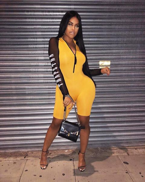 women's jumpsuits & rompers echoine 2021 fitness sheer mesh patchwork playsuit sporting biker zipper bodysuit letter print night club j, Black;white
women's jumpsuits & rompers echoine 2021 fitness sheer mesh patchwork playsuit sporting biker zipper bodysuit letter print night club j, Black;white