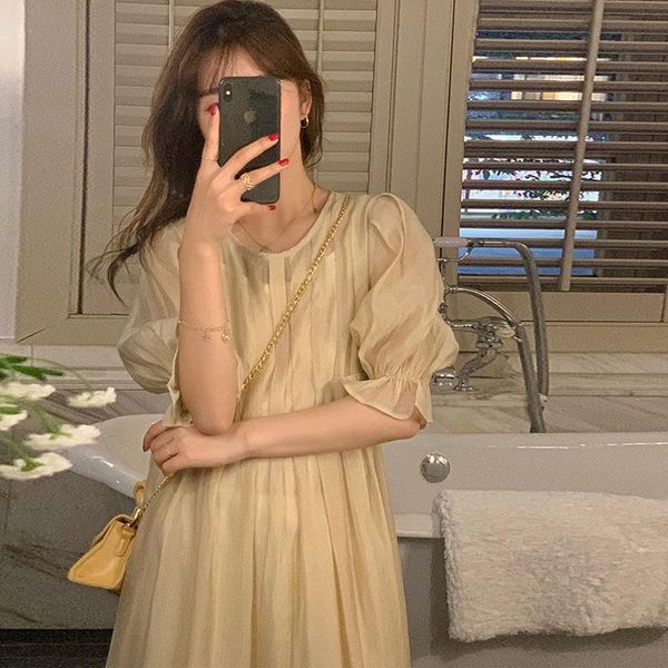 women's wool & blends 2021 small fairy dress french light mature wind loose chiffon bubble sleeve children's summer, Black
women's wool & blends 2021 small fairy dress french light mature wind loose chiffon bubble sleeve children's summer, Black