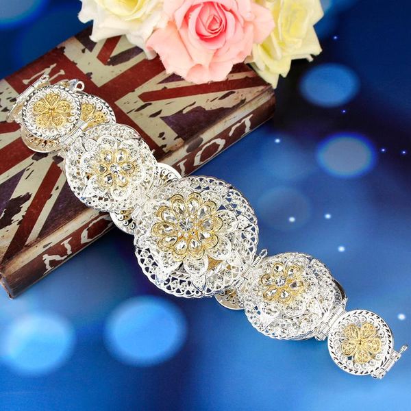 other sunspicems elegant moroccan caftan belt for women wedding dress jewelry metal waist chain round flower buckle adjustable length, Slivery;golden
other sunspicems elegant moroccan caftan belt for women wedding dress jewelry metal waist chain round flower buckle adjustable length, Slivery;golden