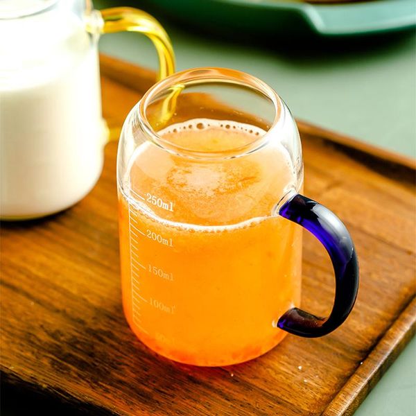 250ml glass mug cups coffee juice milk cup breakfast with scale heat-resistant water measuring wine glasses
250ml glass mug cups coffee juice milk cup breakfast with scale heat-resistant water measuring wine glasses