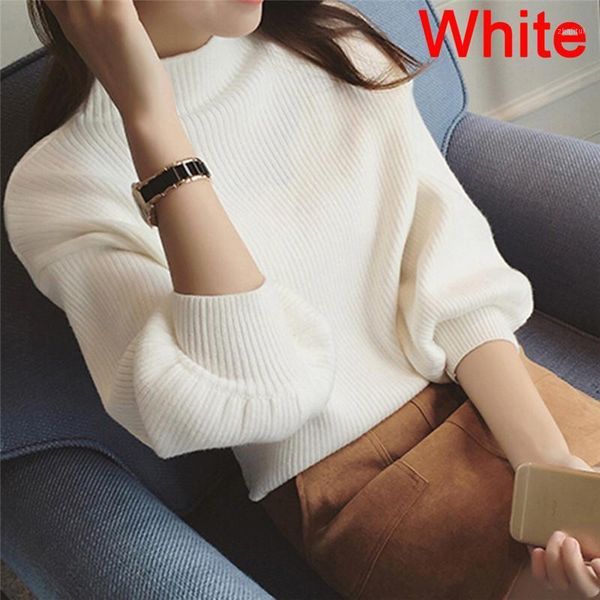 women's sweaters autumn winter solid round collar sleeve casual loose brand sweater colorful vintage knitted, White;black
women's sweaters autumn winter solid round collar sleeve casual loose brand sweater colorful vintage knitted, White;black