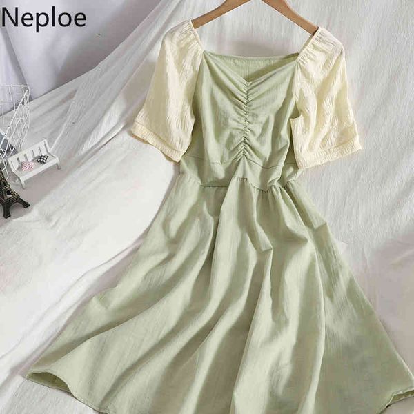 neploe summer dress women elegant pleated korean vestidos mujer contrast color patchwork temperament dresses vintage robe 4i820 210422, Black;gray
neploe summer dress women elegant pleated korean vestidos mujer contrast color patchwork temperament dresses vintage robe 4i820 210422, Black;gray