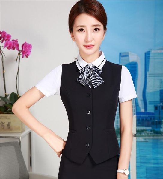women's vests formal women waistcoat & vest female office uniform styles ladies work wear clothes black, Black;white
women's vests formal women waistcoat & vest female office uniform styles ladies work wear clothes black, Black;white