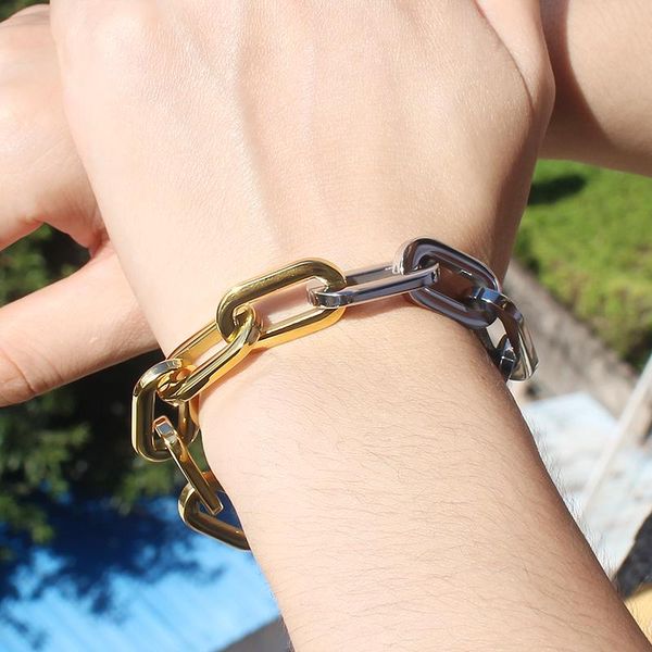 link, chain luxury men watch & necklace braclete gold with sliver mix set jewerly 19cm bracelet 47.5cm for party wedding, Black
link, chain luxury men watch & necklace braclete gold with sliver mix set jewerly 19cm bracelet 47.5cm for party wedding, Black
