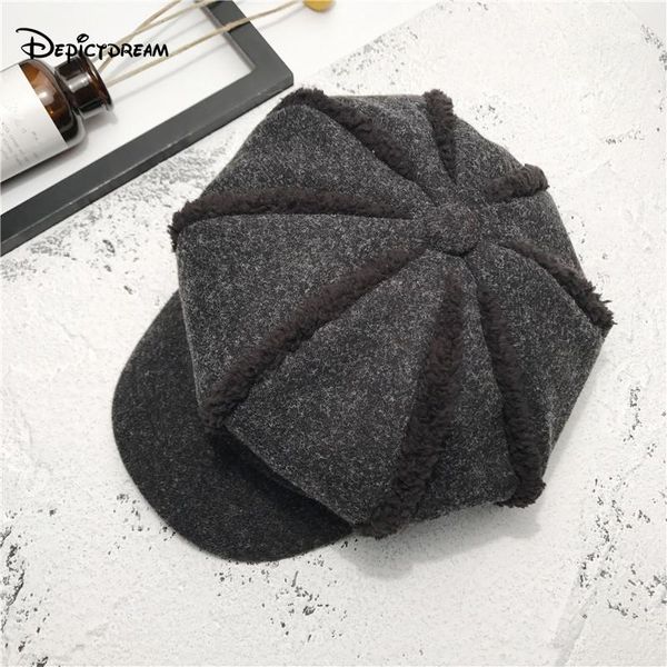 berets 2021 autumn winter super warm fashion artist wool women beret hat for cap female casual octagonal hats, Blue;gray
berets 2021 autumn winter super warm fashion artist wool women beret hat for cap female casual octagonal hats, Blue;gray
