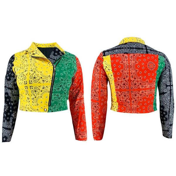 women's jackets lady print short jacket zipper lapel women coats color patchwork punk bomber outwear street fashion motorcycle plus-siz, Black;brown
women's jackets lady print short jacket zipper lapel women coats color patchwork punk bomber outwear street fashion motorcycle plus-siz, Black;brown