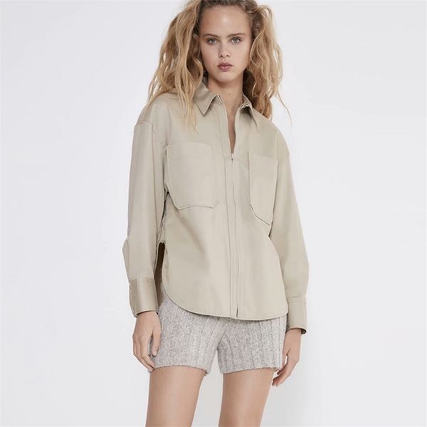 women's blouse zipper shirts fashion spring summer casual long sleeve solid shirt ladies elegant loose 210422, White
women's blouse zipper shirts fashion spring summer casual long sleeve solid shirt ladies elegant loose 210422, White