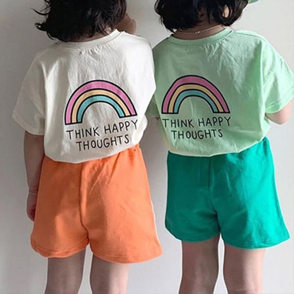 summer kids clothes rainbow print t shirt korean cotton girls tees simple casual outwears, Blue
summer kids clothes rainbow print t shirt korean cotton girls tees simple casual outwears, Blue