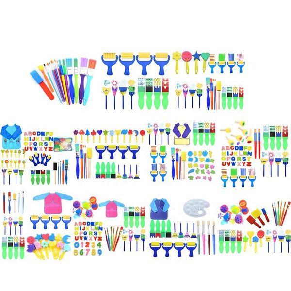 sponge paint brushes kits painting tool kit for kids early diy learning include foam brushes,pattern gift sets
sponge paint brushes kits painting tool kit for kids early diy learning include foam brushes,pattern gift sets