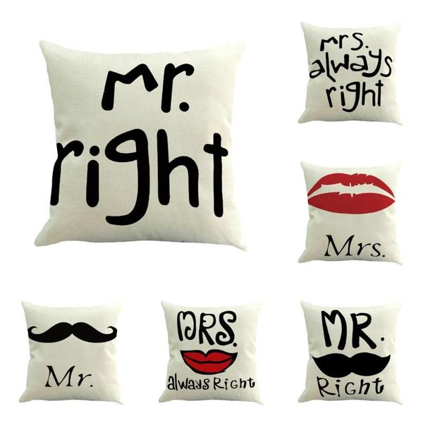 cushion/decorative pillow 2021 pillowcases mr right print case polyester sofa car cushion cover home decoration funda cojin cojines
cushion/decorative pillow 2021 pillowcases mr right print case polyester sofa car cushion cover home decoration funda cojin cojines
