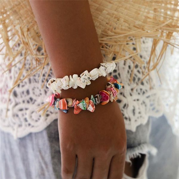 charm bracelets bohemian ocean style multicolor irregular crushed stone crystal for women fashion ladies jewelry gifts, Golden;silver
charm bracelets bohemian ocean style multicolor irregular crushed stone crystal for women fashion ladies jewelry gifts, Golden;silver