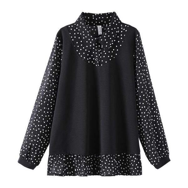 plus size t-shirt 10xl 8xl 6xl women spring autumn long sleeves female vintage black white dot print chiffon t-shirts for mujers
plus size t-shirt 10xl 8xl 6xl women spring autumn long sleeves female vintage black white dot print chiffon t-shirts for mujers