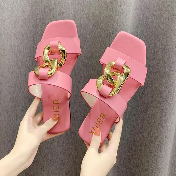 slippers 2021 cute women summer slipper square toe chain slip on flat slide sandals beach flip flops casual shoe ladies big size, Black
slippers 2021 cute women summer slipper square toe chain slip on flat slide sandals beach flip flops casual shoe ladies big size, Black