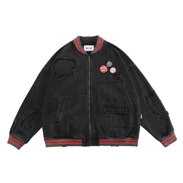 men's jackets streetwear baseball jacket coat men letter patch color block patchwork winter autumn harajuku vintage college bomber, Black;brown
men's jackets streetwear baseball jacket coat men letter patch color block patchwork winter autumn harajuku vintage college bomber, Black;brown