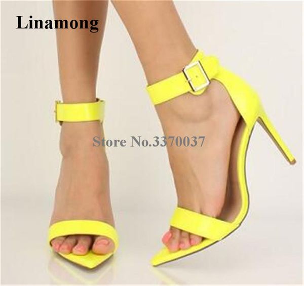 design women fashion open pointed toe stiletto heel sandals ankle strap buckle yellow pink high dress shoes, Black
design women fashion open pointed toe stiletto heel sandals ankle strap buckle yellow pink high dress shoes, Black
