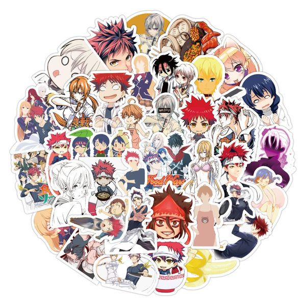 50pcs food wars shokugeki no soma anime stickers decals waterproof graffiti sticker for lapskateboard motorcycle guitar
50pcs food wars shokugeki no soma anime stickers decals waterproof graffiti sticker for lapskateboard motorcycle guitar