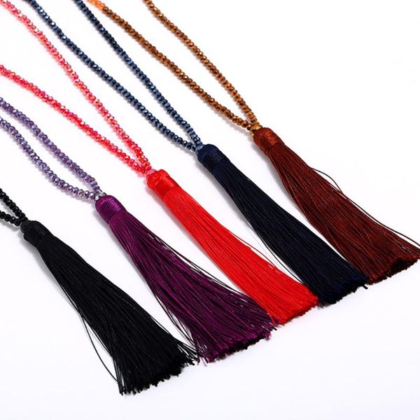 pendants fashion boho long fringe tassel necklaces 2021 women glass beads crystal vintage bohemian jewelry, Black
pendants fashion boho long fringe tassel necklaces 2021 women glass beads crystal vintage bohemian jewelry, Black