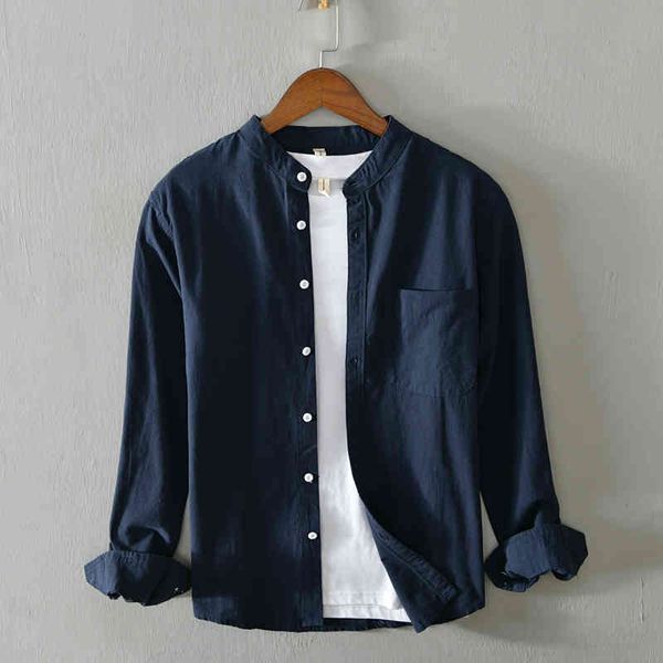 men's t-shirts 100% cotton long sleeve fashion shirt casual solid shirts for men comfortable stand collar shits male overhemd camisa 0a, White;black
men's t-shirts 100% cotton long sleeve fashion shirt casual solid shirts for men comfortable stand collar shits male overhemd camisa 0a, White;black
