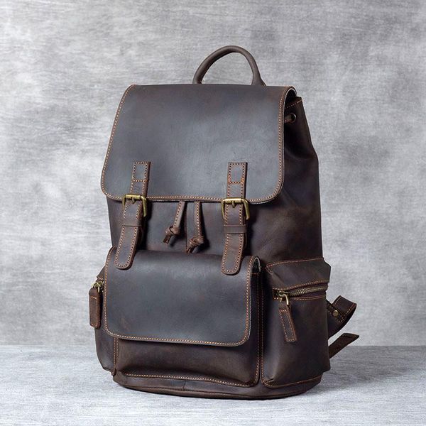 backpack vintage natural men's travel genuine leather large capacity 15 inch lapbagpack
backpack vintage natural men's travel genuine leather large capacity 15 inch lapbagpack