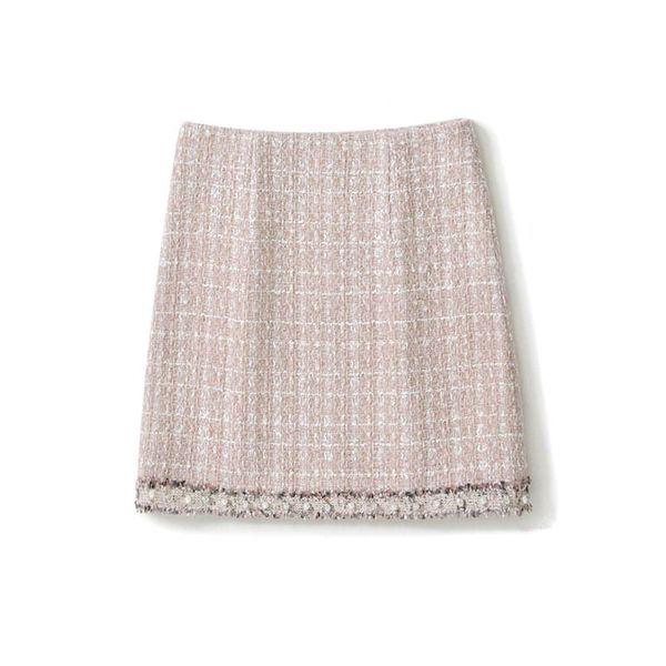 skirts handmade luxury skirt for women fashion vintage tweed beading high waist package hip short, Black
skirts handmade luxury skirt for women fashion vintage tweed beading high waist package hip short, Black