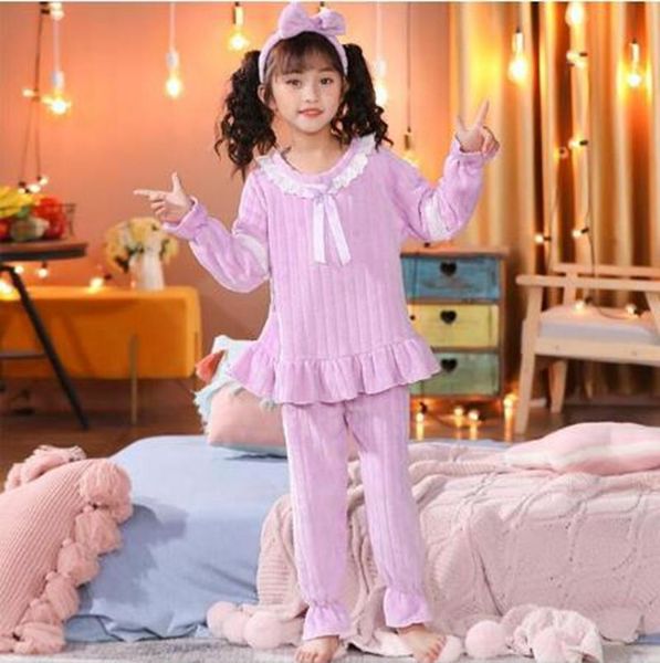 pajamas winter flannel for babies long sleeved home clothes girls children warm fleece princess lace pjs kids sleepwear homewear, Blue;red
pajamas winter flannel for babies long sleeved home clothes girls children warm fleece princess lace pjs kids sleepwear homewear, Blue;red