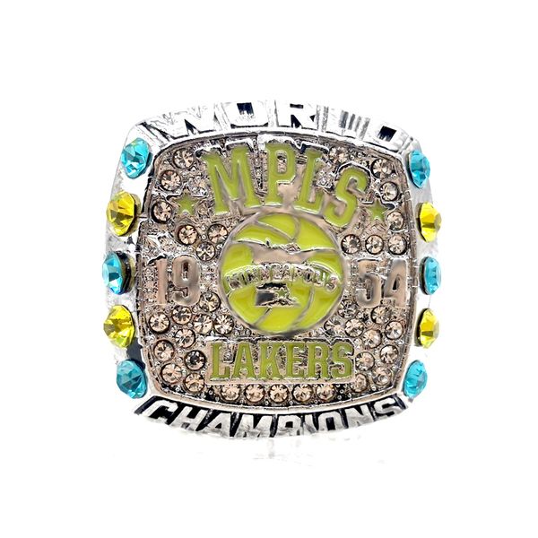1954minneapolis lakers basketball championship ring, Silver 
1954minneapolis lakers basketball championship ring, Silver