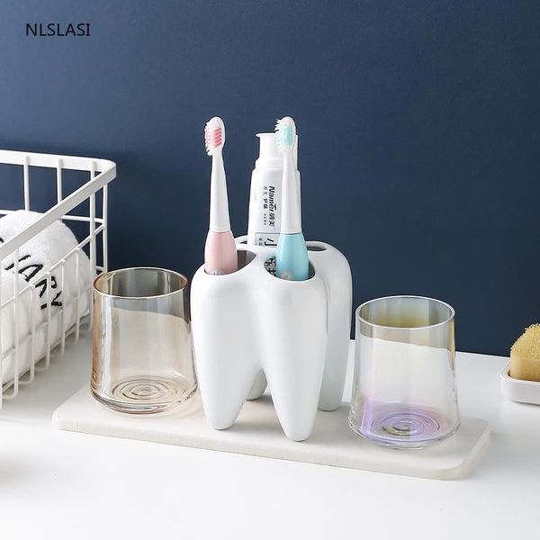 creative teeth modeling ceramic toothbrush holder portable storage display stand bathroom accessories tools liquid soap dispenser
creative teeth modeling ceramic toothbrush holder portable storage display stand bathroom accessories tools liquid soap dispenser