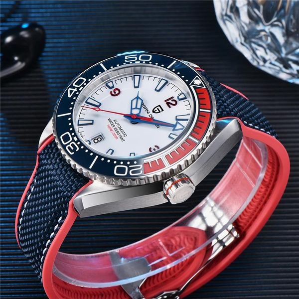 wristwatches pagani design men's automatic watches ceramic bezel nh35 mechanical wristwatch brand sapphire glass 100m waterproof clock, Slivery;brown
wristwatches pagani design men's automatic watches ceramic bezel nh35 mechanical wristwatch brand sapphire glass 100m waterproof clock, Slivery;brown