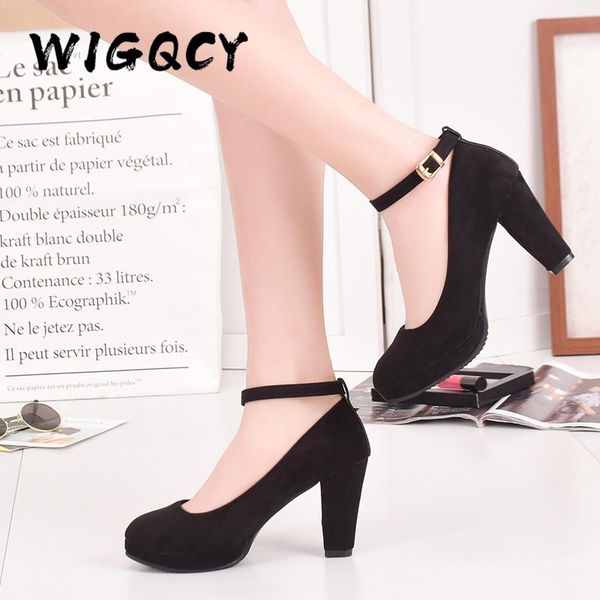 dress shoes ankle strap 9cm high heels autumn flock round toe female platform summer women pumps sandals, Black
dress shoes ankle strap 9cm high heels autumn flock round toe female platform summer women pumps sandals, Black