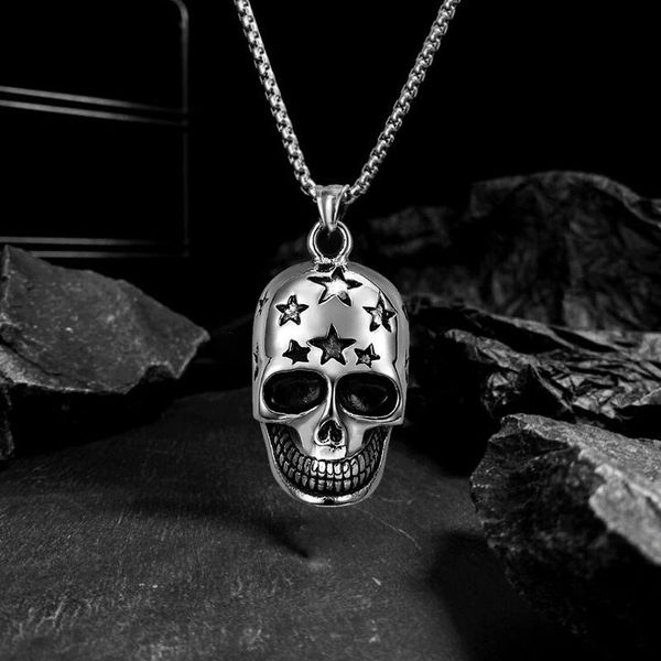 chains american style hip-hop fashion gothic skull stainless steel necklace women man long necklaces pendants jewelry, Silver
chains american style hip-hop fashion gothic skull stainless steel necklace women man long necklaces pendants jewelry, Silver