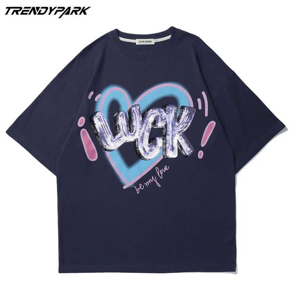 men's luck t-shirt summer short sleeve reflector embroidery tee hip hop oversized cotton casual harajuku streetwear tshirts 210601, White;black
men's luck t-shirt summer short sleeve reflector embroidery tee hip hop oversized cotton casual harajuku streetwear tshirts 210601, White;black