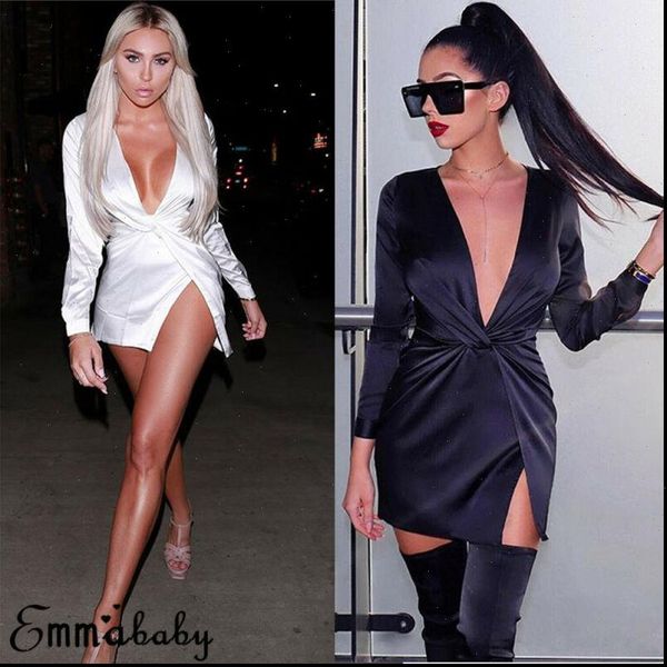satin v neck women dresses bandage bodycon club evening party short mini wrap black white, Black;gray
satin v neck women dresses bandage bodycon club evening party short mini wrap black white, Black;gray
