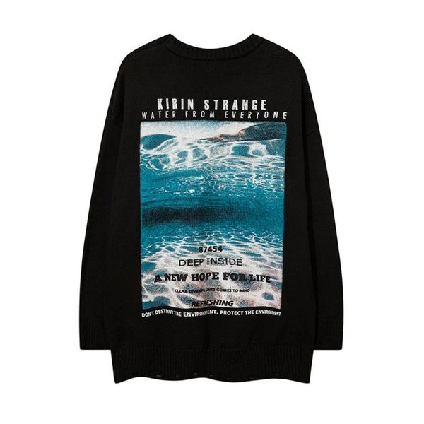 men's sweaters hip hop men sweater streetwear letter knitted pullovers harajuku retro casual cotton oversize knitwear fall winter women, White;black
men's sweaters hip hop men sweater streetwear letter knitted pullovers harajuku retro casual cotton oversize knitwear fall winter women, White;black