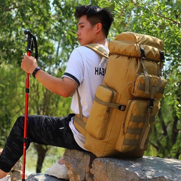 outdoor bags 75l bag large capacity mountaineering with metal bracket waterproof travel trekking camping luggage backpack
outdoor bags 75l bag large capacity mountaineering with metal bracket waterproof travel trekking camping luggage backpack
