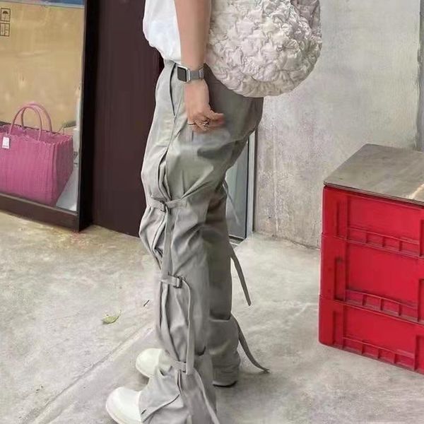 men's pants harajuku side 3 straps drawstring vibe style mens casual trousers oversized streetwear loosse overalls hip cargo, Black
men's pants harajuku side 3 straps drawstring vibe style mens casual trousers oversized streetwear loosse overalls hip cargo, Black