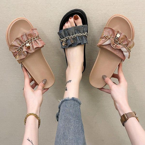 slippers casual shoes for girls slides low platform rivet slipers women luxury lady flat 2021 summer pu fashion cotton fabric ru, Black
slippers casual shoes for girls slides low platform rivet slipers women luxury lady flat 2021 summer pu fashion cotton fabric ru, Black