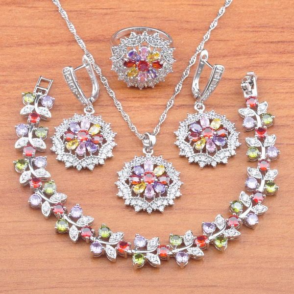 wedding jewelry sets 2021 silver color for women christmas gifts multicolor zirconia earrings ring pendant bracelet js0738, Slivery;golden
wedding jewelry sets 2021 silver color for women christmas gifts multicolor zirconia earrings ring pendant bracelet js0738, Slivery;golden