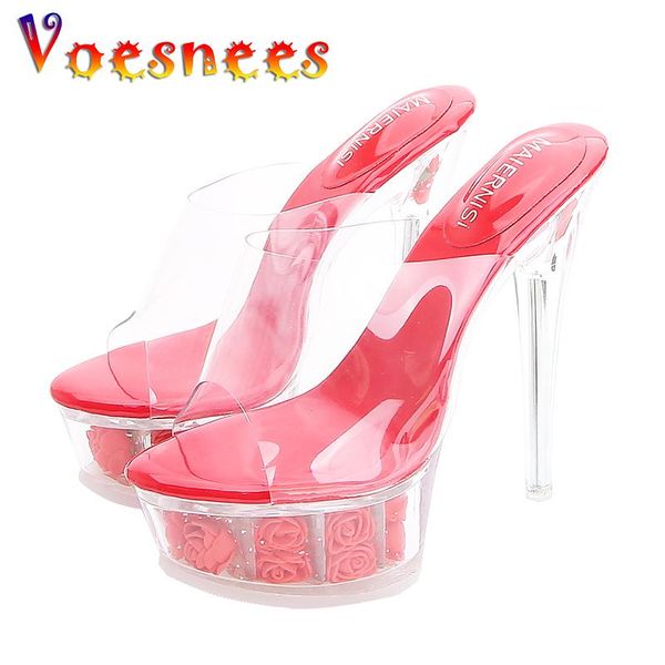 voesnees sandals clear heel rose flowers light-emitting pvc women shoes high heels slippers luminous stiletto partys, Black
voesnees sandals clear heel rose flowers light-emitting pvc women shoes high heels slippers luminous stiletto partys, Black