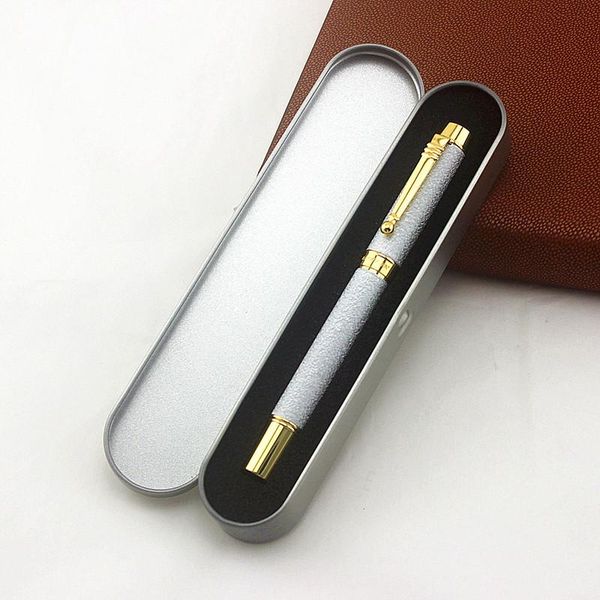 gel pens luxury silver golden clip rollerball pen 0.5 black ink business office gift stationery with an metal box
gel pens luxury silver golden clip rollerball pen 0.5 black ink business office gift stationery with an metal box