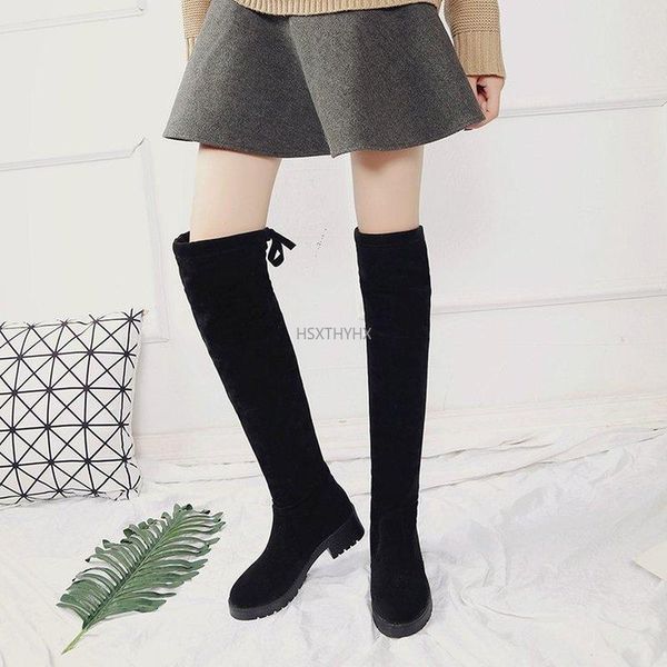 boots winter over the knee women stretch fabric thigh high platform shoes long bota feminina zapatos de mujer size 35-40, Black
boots winter over the knee women stretch fabric thigh high platform shoes long bota feminina zapatos de mujer size 35-40, Black