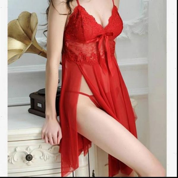 european and american womens sleepwears lingerie see through suspenders lace net gauze set, Black;red
european and american womens sleepwears lingerie see through suspenders lace net gauze set, Black;red