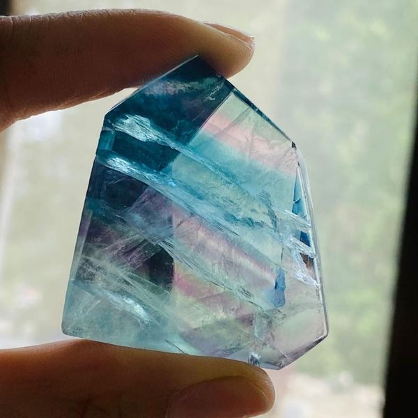 decorative objects & figurines natural fluorite crystal colorful striped quartz stone point healing hexagonal wand treatment
decorative objects & figurines natural fluorite crystal colorful striped quartz stone point healing hexagonal wand treatment