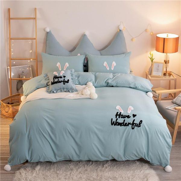 simple style home bedding sets bed linen duvet cover flat sheet set king size single
simple style home bedding sets bed linen duvet cover flat sheet set king size single
