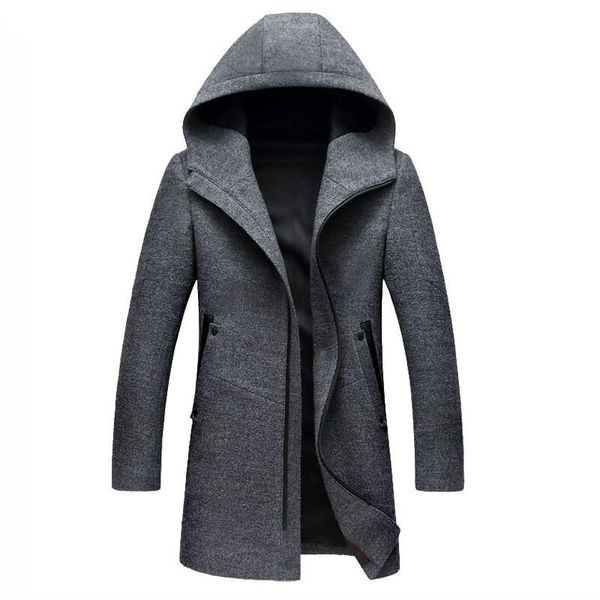 men's wool & blends fashion mens slim fit coats 2021 winter pocket zipper long coat casual hooded outerwear woolen plus size m-3xl, Black
men's wool & blends fashion mens slim fit coats 2021 winter pocket zipper long coat casual hooded outerwear woolen plus size m-3xl, Black
